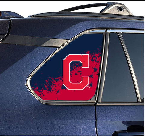 Cleveland Indians MLB Rear Side Quarter Window Vinyl Decal Stickers Fits Toyota Rav4