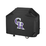 Colorado Rockies MLB BBQ Barbeque Outdoor Black Waterproof Cover