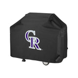 Colorado Rockies MLB BBQ Barbeque Outdoor Black Waterproof Cover