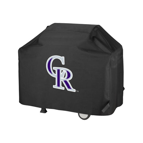 Colorado Rockies MLB BBQ Barbeque Outdoor Black Waterproof Cover