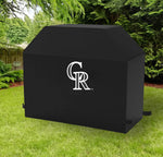 Colorado Rockies MLB BBQ Barbeque Outdoor Black Waterproof Cover