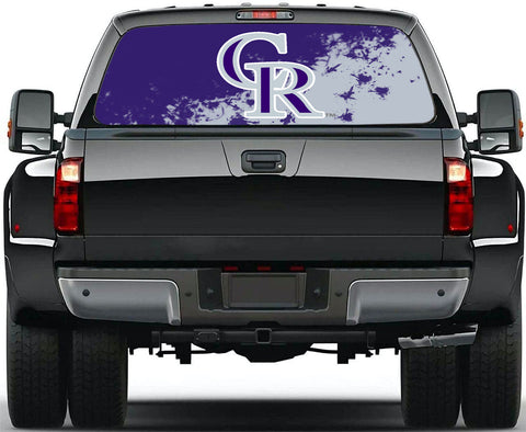 Colorado Rockies MLB Truck SUV Decals Paste Film Stickers Rear Window