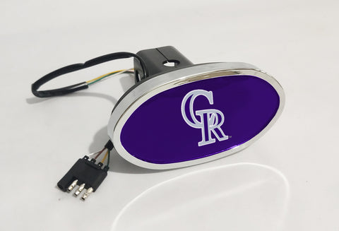 Colorado Rockies MLB Hitch Cover LED Brake Light for Trailer