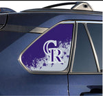 Colorado Rockies MLB Rear Side Quarter Window Vinyl Decal Stickers Fits Toyota Rav4