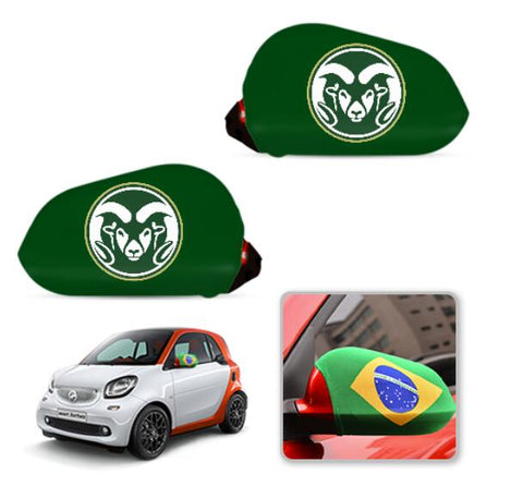 Colorado State Rams NCAAB Car rear view mirror cover-View Elastic