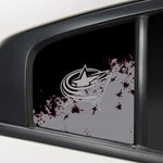 Columbus Blue Jackets NHL Rear Side Quarter Window Vinyl Decal Stickers Fits Dodge Charger