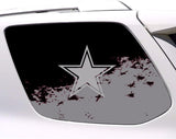 Dallas Cowboys NFL Rear Side Quarter Window Vinyl Decal Stickers Fits Toyota 4Runner