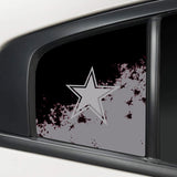 Dallas Cowboys NFL Rear Side Quarter Window Vinyl Decal Stickers Fits Dodge Charger