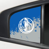 Dallas Mavericks NBA Rear Side Quarter Window Vinyl Decal Stickers Fits Dodge Charger