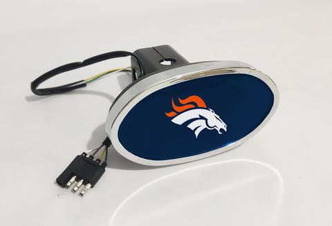 Denver Broncos NFL Hitch Cover LED Brake Light for Trailer