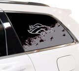 Denver Broncos NFL Rear Side Quarter Window Vinyl Decal Stickers Fits Jeep Grand