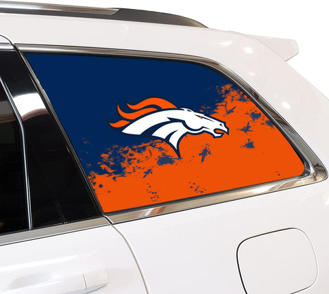 Denver Broncos NFL Rear Side Quarter Window Vinyl Decal Stickers Fits Jeep Grand