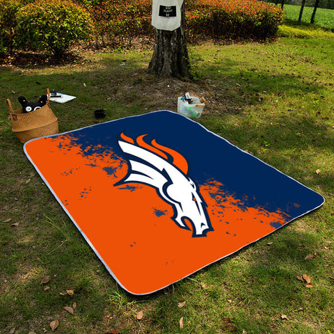 Denver Broncos NFL Picnic Blanket Mat Beach Outdoor Waterproof