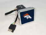 Denver Broncos NFL Hitch Cover LED Brake Light for Trailer