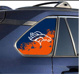 Denver Broncos NFL Rear Side Quarter Window Vinyl Decal Stickers Fits Toyota Rav4