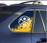 Denver Nuggets NBA Rear Side Quarter Window Vinyl Decal Stickers Fits Toyota Rav4