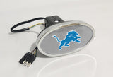 Detroit Lions NFL Hitch Cover LED Brake Light for Trailer