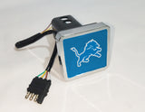 Detroit Lions NFL Hitch Cover LED Brake Light for Trailer