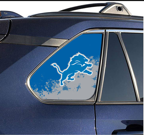 Detroit Lions NFL Rear Side Quarter Window Vinyl Decal Stickers Fits Toyota Rav4