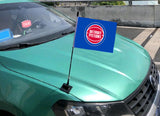 Detroit Pistons NBA Car Hood Flag