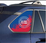 Detroit Pistons NBA Rear Side Quarter Window Vinyl Decal Stickers Fits Toyota Rav4