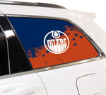 Edmonton Oilers NHL Rear Side Quarter Window Vinyl Decal Stickers Fits Jeep Grand