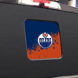 Edmonton Oilers NHL Rear Back Middle Window Vinyl Decal Stickers Fits Dodge Ram GMC Chevy Tacoma Ford