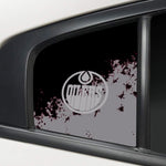 Edmonton Oilers NHL Rear Side Quarter Window Vinyl Decal Stickers Fits Dodge Charger