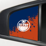 Edmonton Oilers NHL Rear Side Quarter Window Vinyl Decal Stickers Fits Dodge Charger