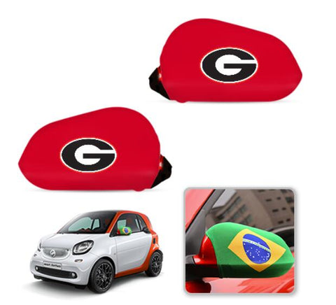 Georgia Bulldogs NCAAB Car rear view mirror cover-View Elastic