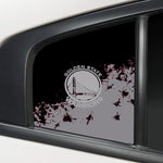 Golden State Warriors NBA Rear Side Quarter Window Vinyl Decal Stickers Fits Dodge Charger