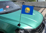 Golden State Warriors NBA Car Hood Flag