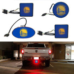 Warriors-Logo NBA Hitch Cover LED Brake Light for Trailer