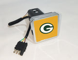 Green Bay Packers NFL Hitch Cover LED Brake Light for Trailer