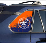 Houston Astros MLB Rear Side Quarter Window Vinyl Decal Stickers Fits Toyota Rav4