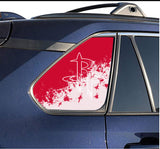 Houston Rockets NBA Rear Side Quarter Window Vinyl Decal Stickers Fits Toyota Rav4