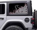 Houston Texans NFL Rear Side Quarter Window Vinyl Decal Stickers Fits Jeep Wrangler