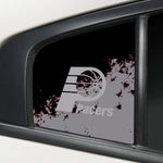 Indiana Pacers NBA Rear Side Quarter Window Vinyl Decal Stickers Fits Dodge Charger