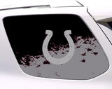 Indianapolis Colts NFL Rear Side Quarter Window Vinyl Decal Stickers Fits Toyota 4Runner