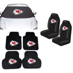 Kansas City Chiefs NFL Car Front Windshield Cover Seat Cover Floor Mats