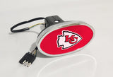 Kansas City Chiefs NFL Hitch Cover LED Brake Light for Trailer