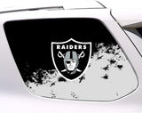 Las Vegas Raiders NFL Rear Side Quarter Window Vinyl Decal Stickers Fits Toyota 4Runner