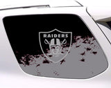 Las Vegas Raiders NFL Rear Side Quarter Window Vinyl Decal Stickers Fits Toyota 4Runner