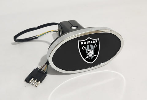 Las Vegas Raiders NFL Hitch Cover LED Brake Light for Trailer