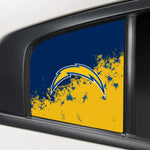 Los Angeles Chargers NFL Rear Side Quarter Window Vinyl Decal Stickers Fits Dodge Charger