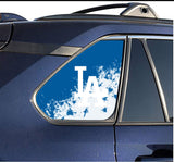 Los Angeles Dodgers MLB Rear Side Quarter Window Vinyl Decal Stickers Fits Toyota Rav4