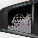 Los Angeles Lakers NBA Rear Side Quarter Window Vinyl Decal Stickers Fits Dodge Charger