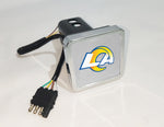 Los Angeles Rams NFL Hitch Cover LED Brake Light for Trailer