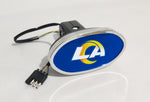 Los Angeles Rams NFL Hitch Cover LED Brake Light for Trailer