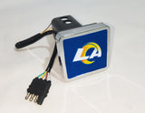 Los Angeles Rams NFL Hitch Cover LED Brake Light for Trailer